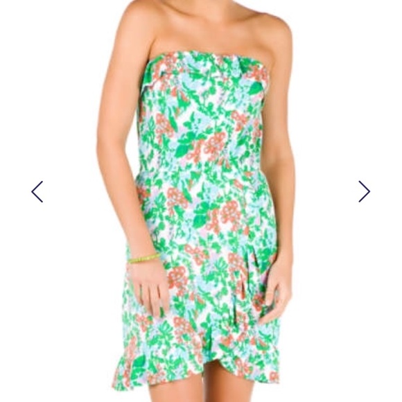 Lilly Pulitzer Dresses & Skirts - Lilly Pulitzer strapless dress floral stretch M
